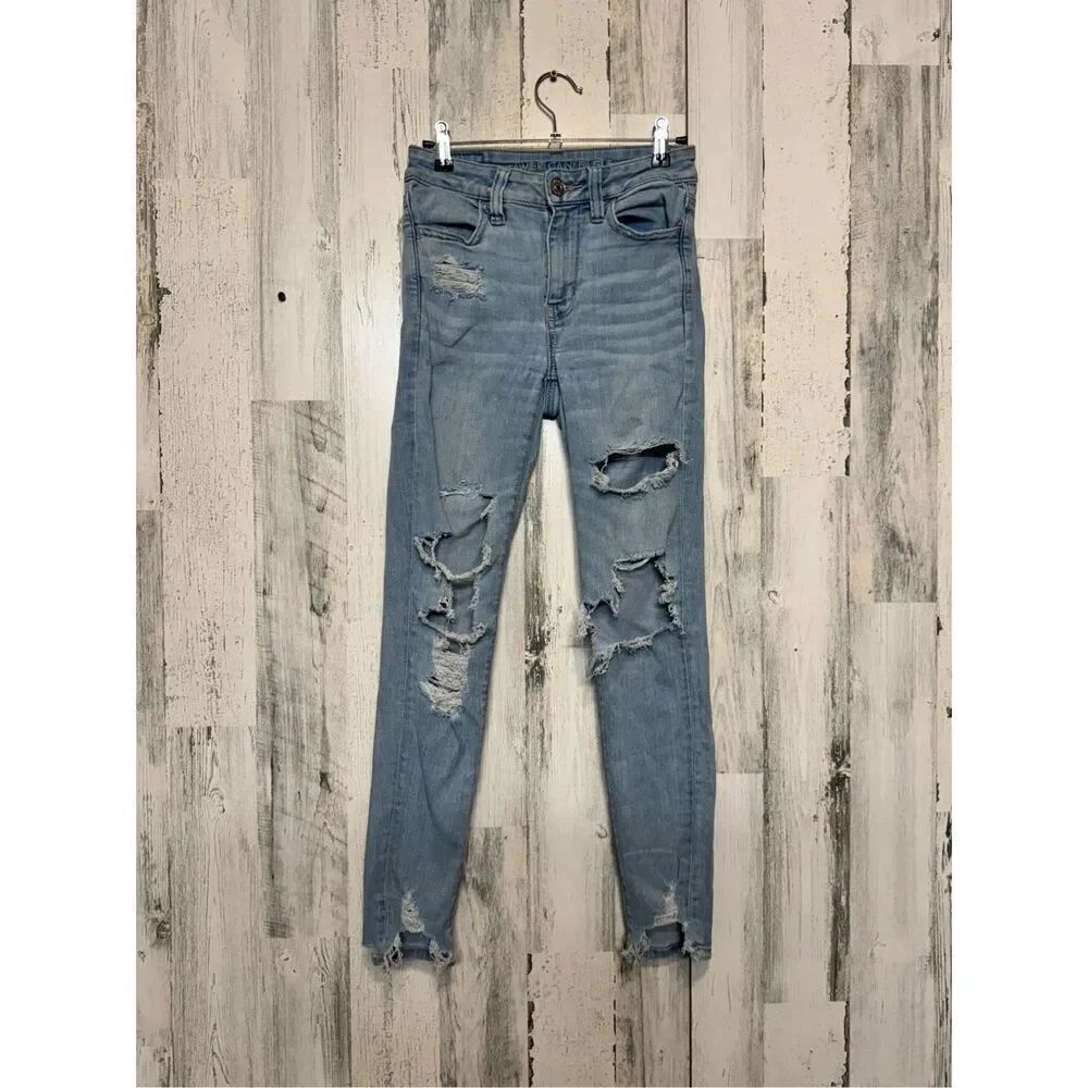 American Eagle hi-rise jeggings next level stretch size 2